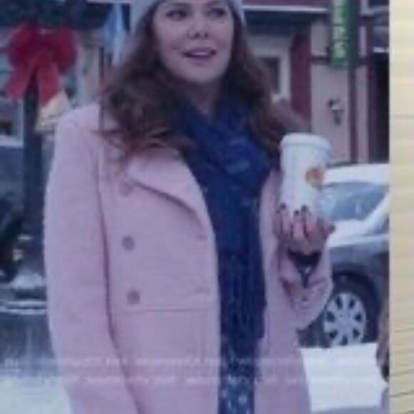 Guess Pink Double Breasted Bouclé Cutaway Coat - Picture 4 of 16